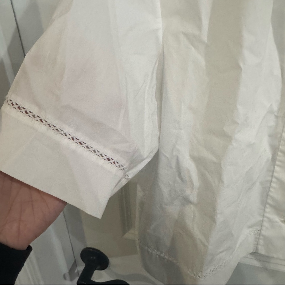Theory Poplin Button-down Shirt in White - Picture 6 of 14